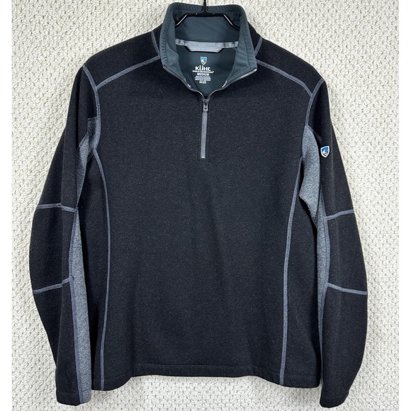 Kuhl Other - Kuhl Revel 1/4 Zip Mens M Dark Brown Fleece Sweater Performance Lightweight
